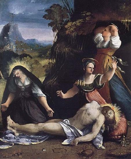 Dosso Dossi Lamentation over the Body of Christ Norge oil painting art
